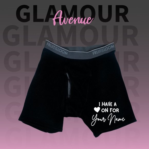 Fruit of the Loom Other - ✨ NEW - "I have a ❤️ on for YOUR NAME " Men's Boxer Briefs ✨ S - XXL"
